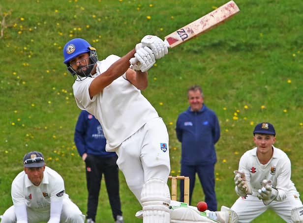 Irfan Khan top-scored in Lancaster CC's defeat against Blackpool Picture: Tony North