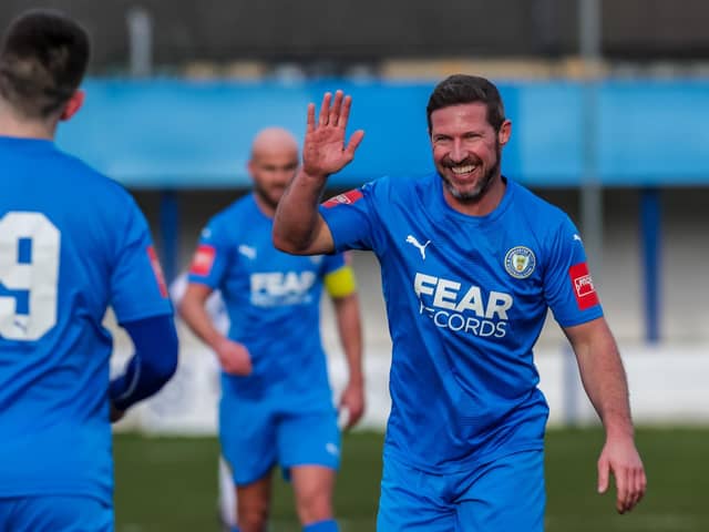 ​David Norris hit both goals in the 2-0 win over Whitby Town (photo: Phil Dawson)