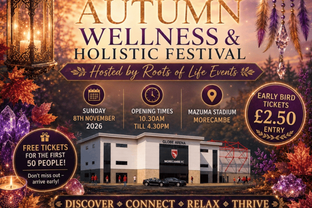 Treatments, gifts, talks and workshops available at health event in Morecambe.