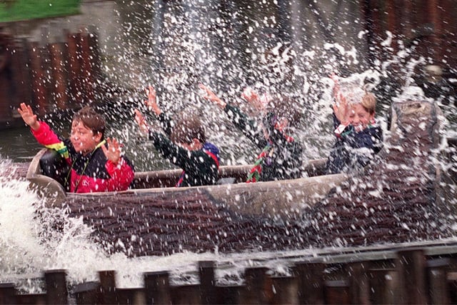 Cub scouts enjoy their day out at Frontierland, Morecambe