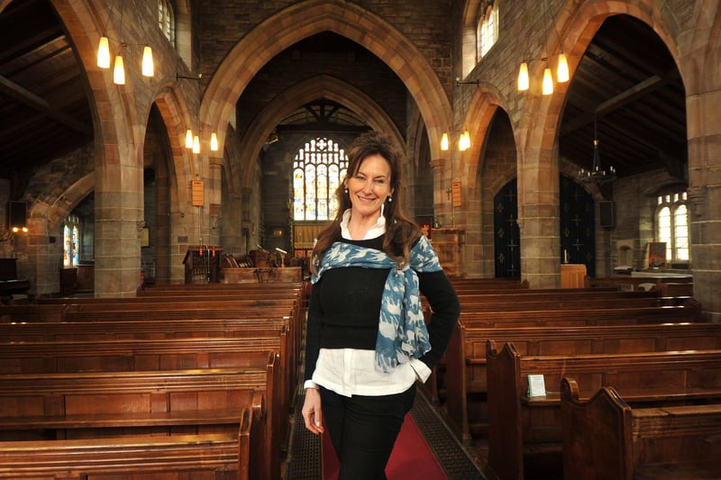 Soprano singer Linda Tolchard returning home to Morecambe after 30 years to perform in a concert at St John the Divine church. (2016). Photo by Neil Cross.