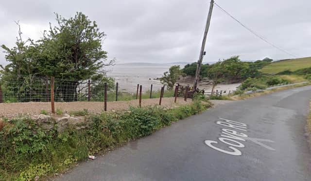 Police were called to Cove Road Beach, Silverdale to reports bones had been found in the water.