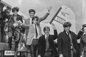 Dave Clarke Five at Squires Gate Airport, Blackpool, 1964.