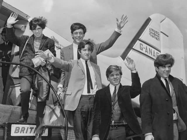 Dave Clarke Five at Squires Gate Airport, Blackpool, 1964.