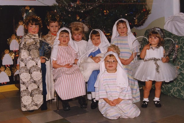 Ashcroft Nursery Christmas play. The nursery could be found at Whitegate Drive, Blackpool