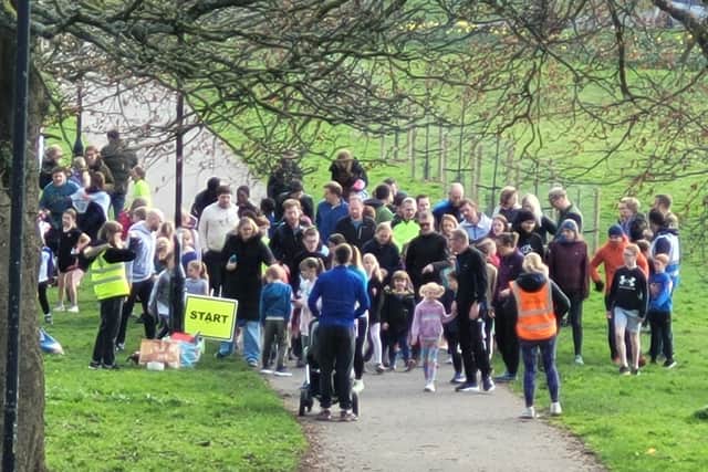 Ready for the off at Ryelands Junior Parkrun.