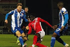 Wigan Athletic defeated Morecambe when the two sides met at the Mazuma Stadium in January