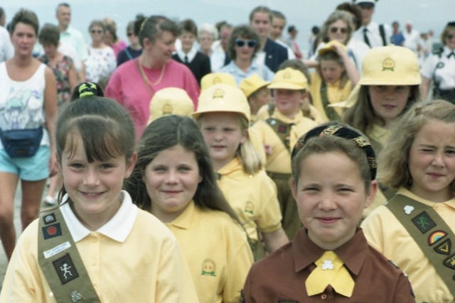 Perfect weather marked the 90th anniversary of Morecambe winning borough council status and thousands poured in to the resort for the Charter Day celebrations. These proud Brownies took part in in the colourful Charter procession