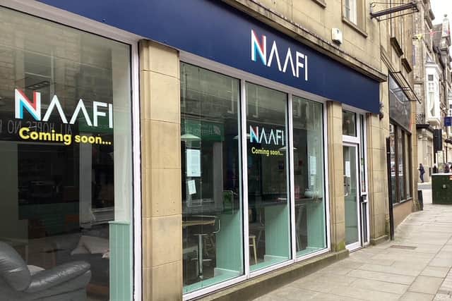 The new NAAFI coffee shop in Lancaster opens next month. Picture: Ken Bennett.
