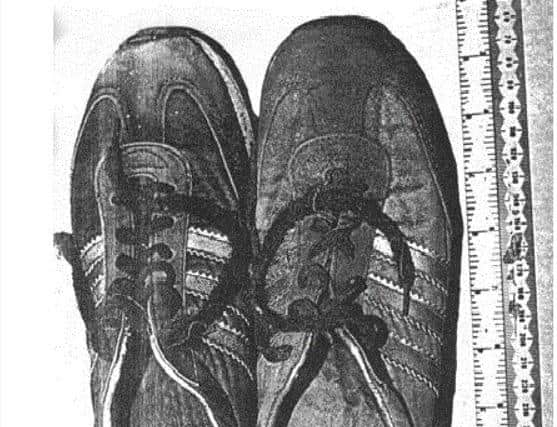 The feet were found in these trainers. Picture courtesy of UK Missing Persons Unit.