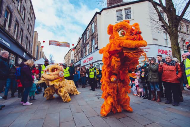 The parade is a popular feature of Lancaster's Chinese New Year Festival.