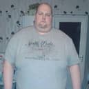 Jeff Huggins before he lost weight.