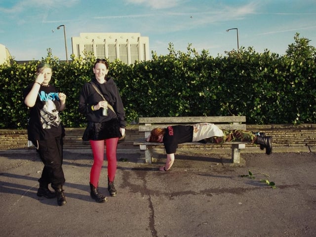 Punks a bit worse for wear pictured by Dave Clark in 2000. Photo by DJ Clark.