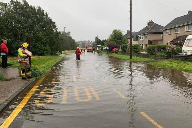 Flooding in Lentworth Drive in August 2020. Photo by Erica Lewis