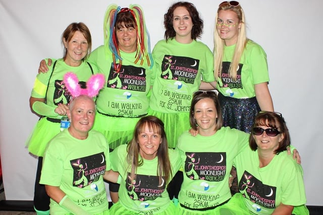Ladies get ready for the 25km version of the St John's Hospice Moonlight Walk, in 2013.