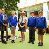 The team of Little Researchers from Thurnham Glasson CE Primary School, whose project focused on the wildlife and history of the local dock.