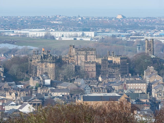 View of Lancaster Castle and Lancaster Priory, two of the locations likely to appear on the Lancaster edition of Monopoly.