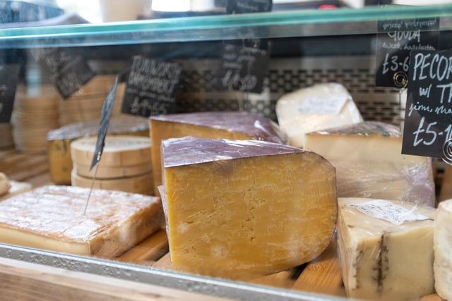 A selection of cheeses available to buy at the new delicatessen.