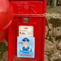 A special message for Phil on a village postbox.