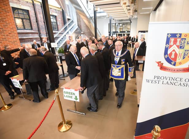Freemasons gather at the Winter Gardens' new conference centre facilities for the Provincial Grand Lodge of West Lancashire 2022 meeting