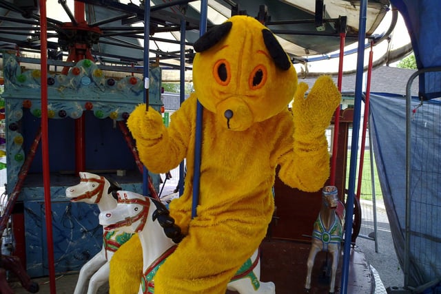 Sooty getting ready for the Day Of Magic in Happy Mount Park.