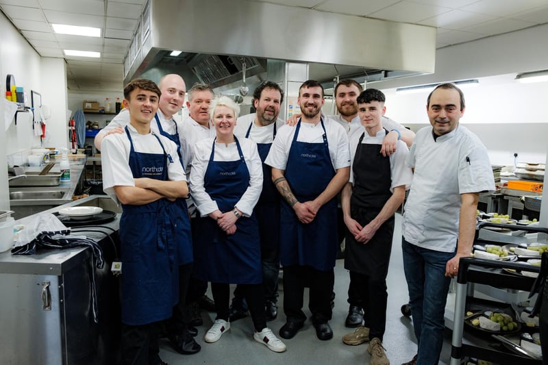 Michelin Star chef Lisa Goodwin-Allen was joined in the kitchen by an executive team of volunteer chefs for the event.