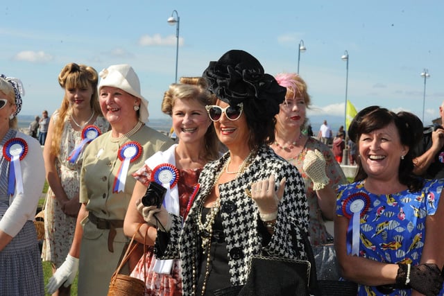 Dressed to impress at the vintage festival in Morecambe.