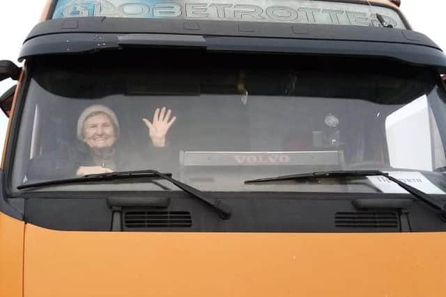 Natalia Anufriieva sets off on her 10-hour lorry trip from her home in Ukraine to the border with Hungary.