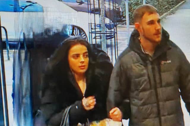 Police want to speak to this man and woman in connection with a number of shoplifting incidents in the Garstang area.
