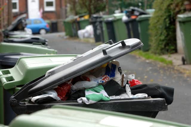 Residents were told in the letter that they had "placed extra waste out for collection inappropriately", and were told they could be reported for fly tipping.