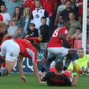 Morecambe beat Stoke City in the Carabao Cup last August Picture: Ian Lyon
