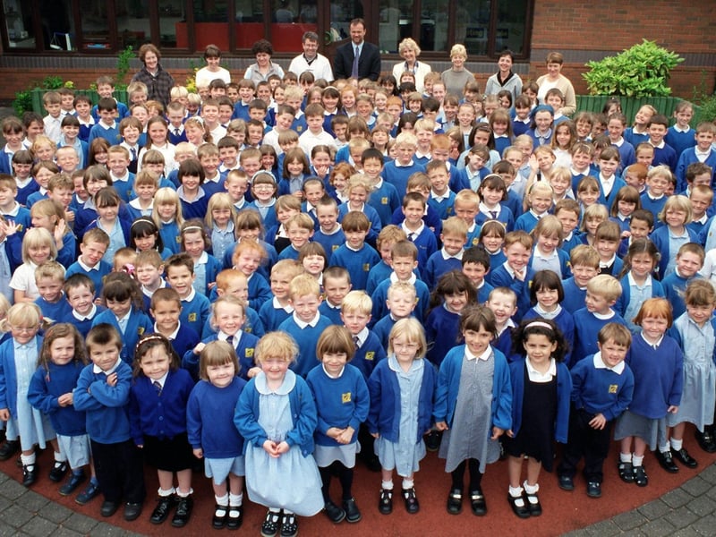 Westgate school celebrate their Beacon Status award.