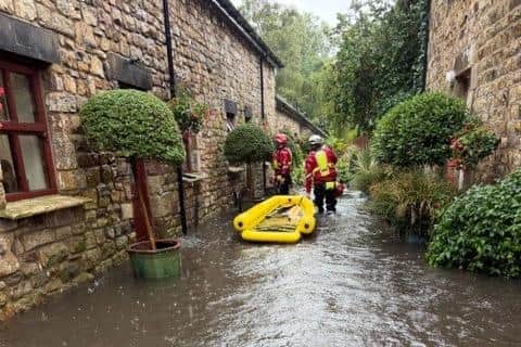Flooding at Carr House Farm.