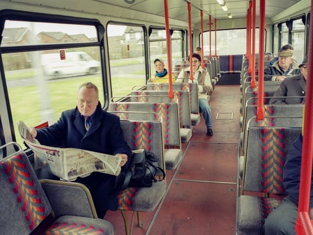 Picturing passengers in the year 2000. Photo by D J Clark.