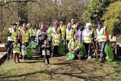 Volunteers at a recent litter pick in Halton. It's hoped the Morecambe beach and street clean will be just as successful.