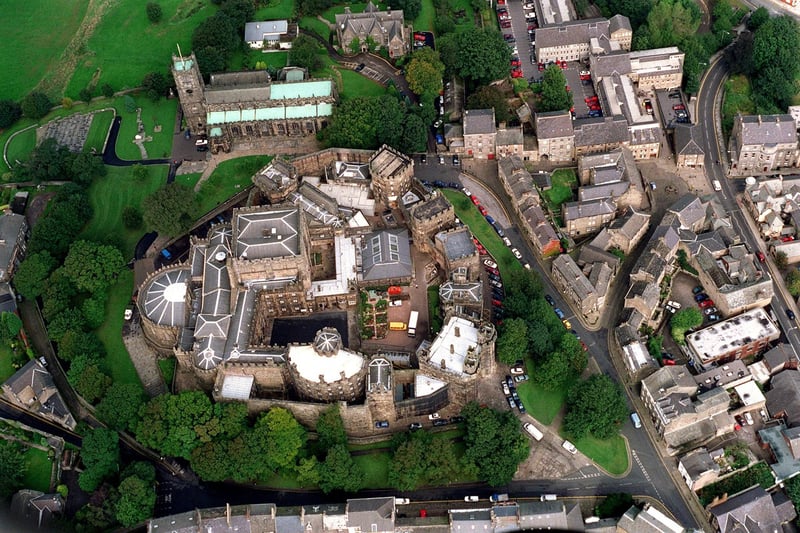 Old Lancaster including the castle and the former prison located there. Picture taken in 2003.
