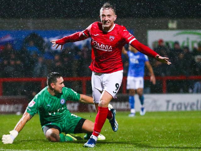 Michael Mellon scored two more goals for Morecambe at the weekend Picture: Jack Taylor/Morecambe FC