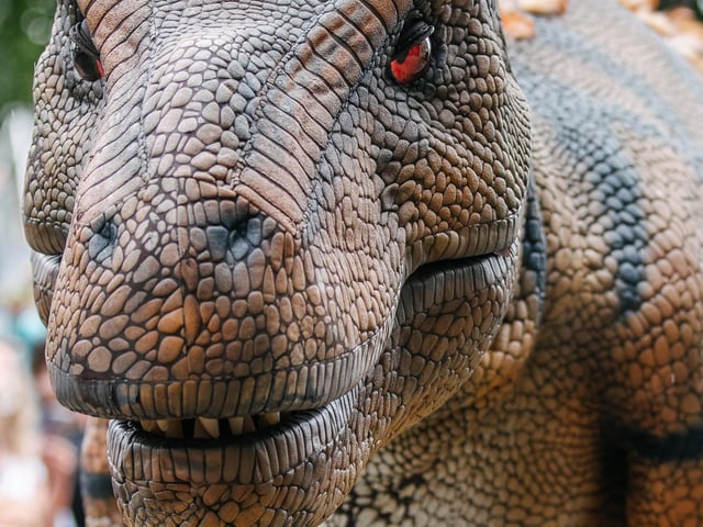 A T-Rex was roaming the streets at Dino Fest at the weekend. Picture by Ginny Koppenhol.