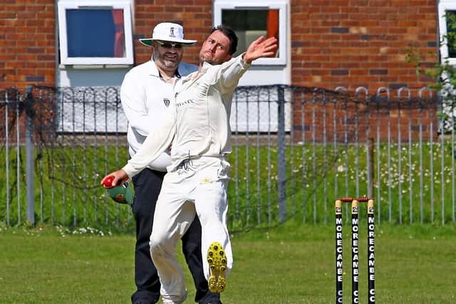 Shane Burton hit a half-century and took three wickets in Morecambe's victory Picture: Tony North
