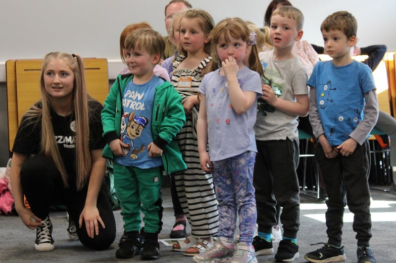 Children enjoying the theatre school launch event.