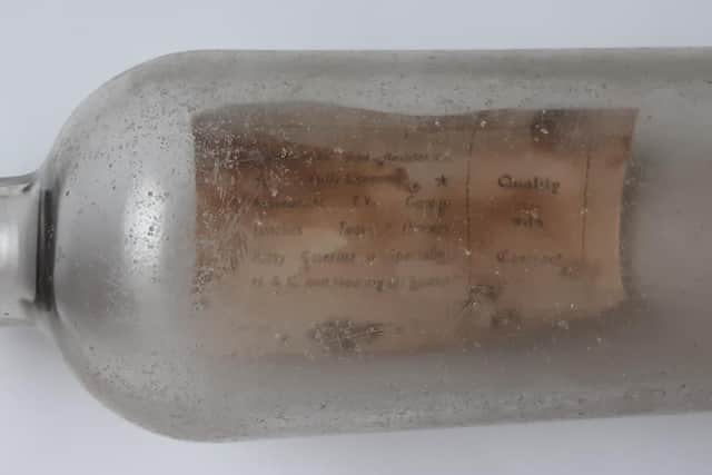 The message in a bottle contained details of a hotel in Lancaster.