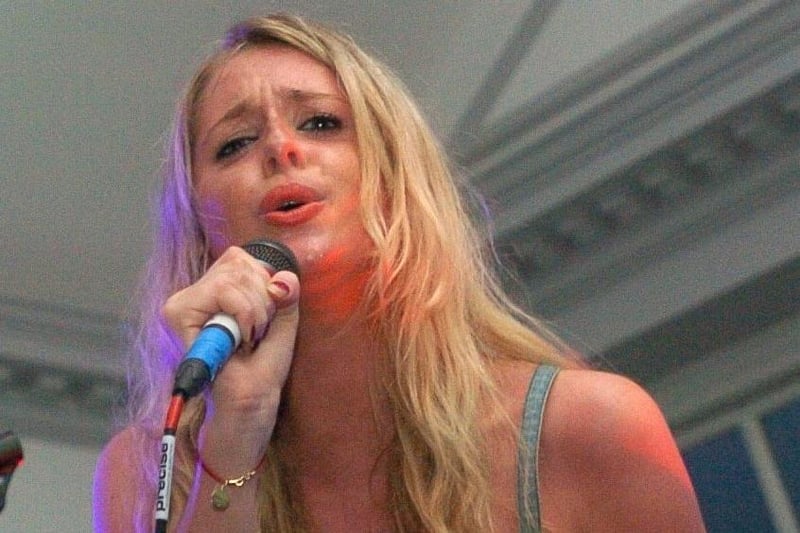 Diana Vickers, semi-finalist on The X Factor in 2008,  in concert at Lancaster Library.