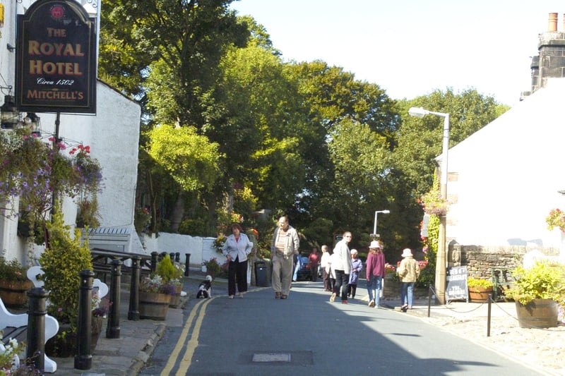 Heysham village is a popular place for an afternoon stroll in the sunshine.