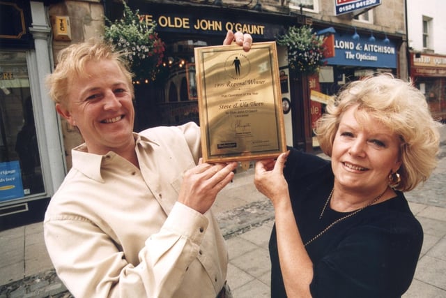 Lessees Steve and Ula Thorn, who ran the John O'Gaunt on Market Street in Lancaster, beat off competition from more than 500 Vanguard outlets across the north of England to win the coveted regional title of Pub Operation of the Year for the second year in succession.