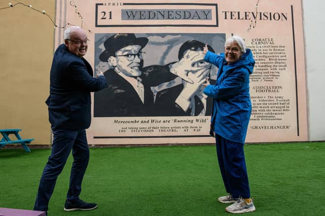 Eric More Pictures and video as Morecambe & Wise mural is unveiled on Eric ...