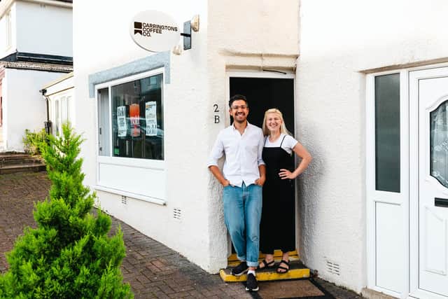 Alex and Suzy prepare to open the Bold Coffee Shop in Hest Bank.