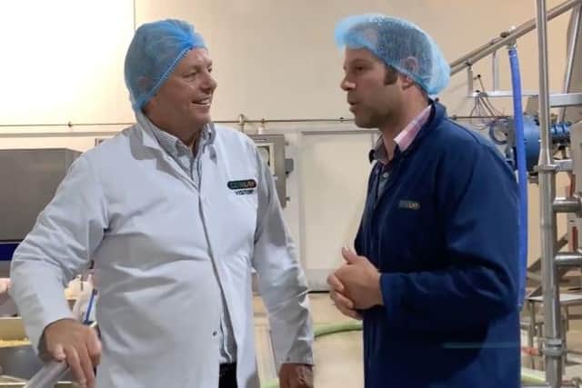 Cheese Matters' John Carr, left, pictured with Nick Kenyon from Dewlay
