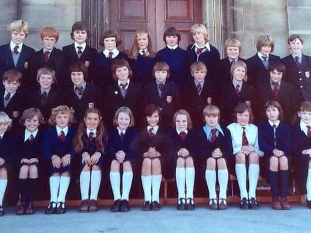 An old Morecambe High School photo from a class of 1977.