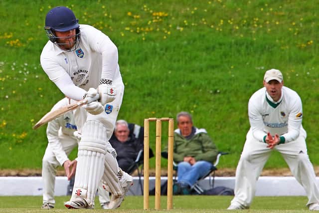 Lancaster CC captain Jamie Heywood made 41 not out against Netherfield Picture: Tony North
