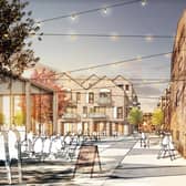 An artist's impression of the plans for Brewery Lane, Lancaster.